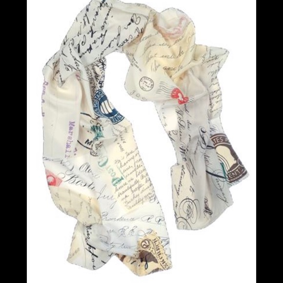 ‼️ 100% Silk Postscript Scarf 🧣‼️ - Picture 1 of 4